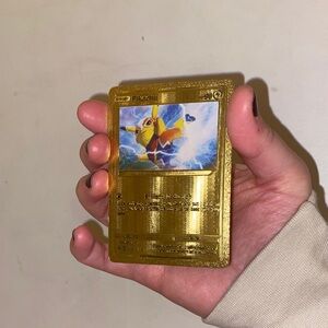 Pokemon Gold Pikachu Card Brilliant Deduction